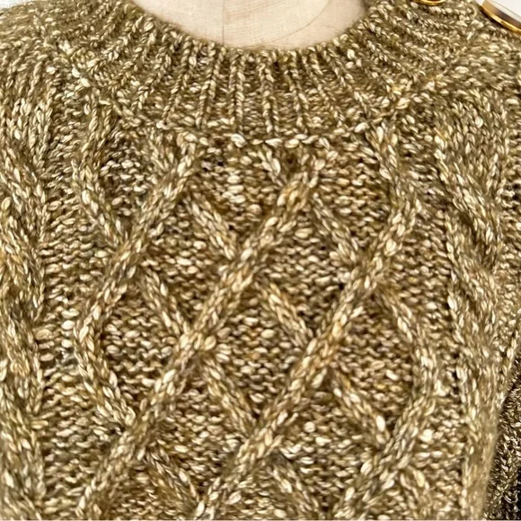 Sezane James Jumper Olive Chiné - Size S - Picture 13 of 16